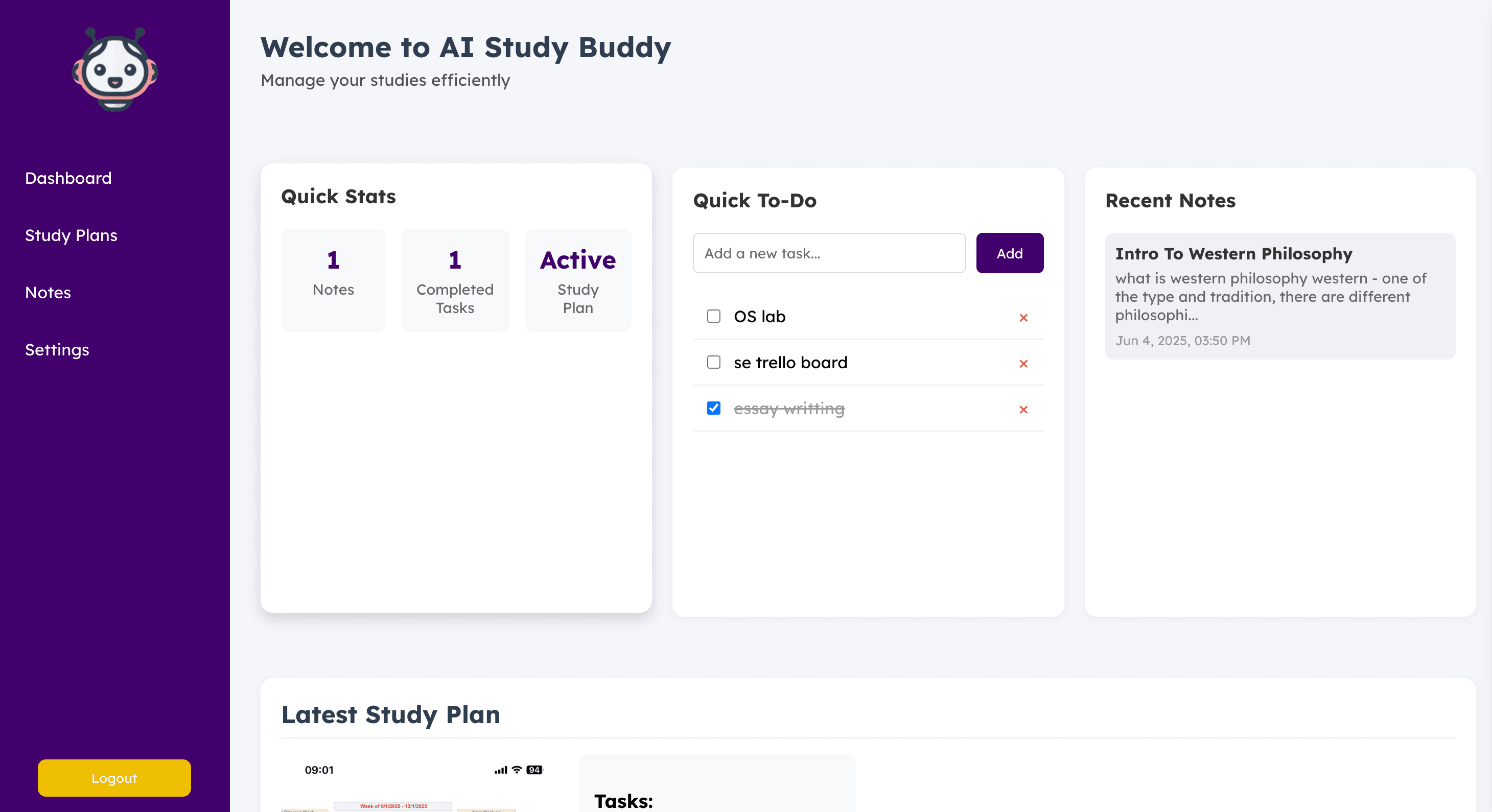 AI Study Buddy